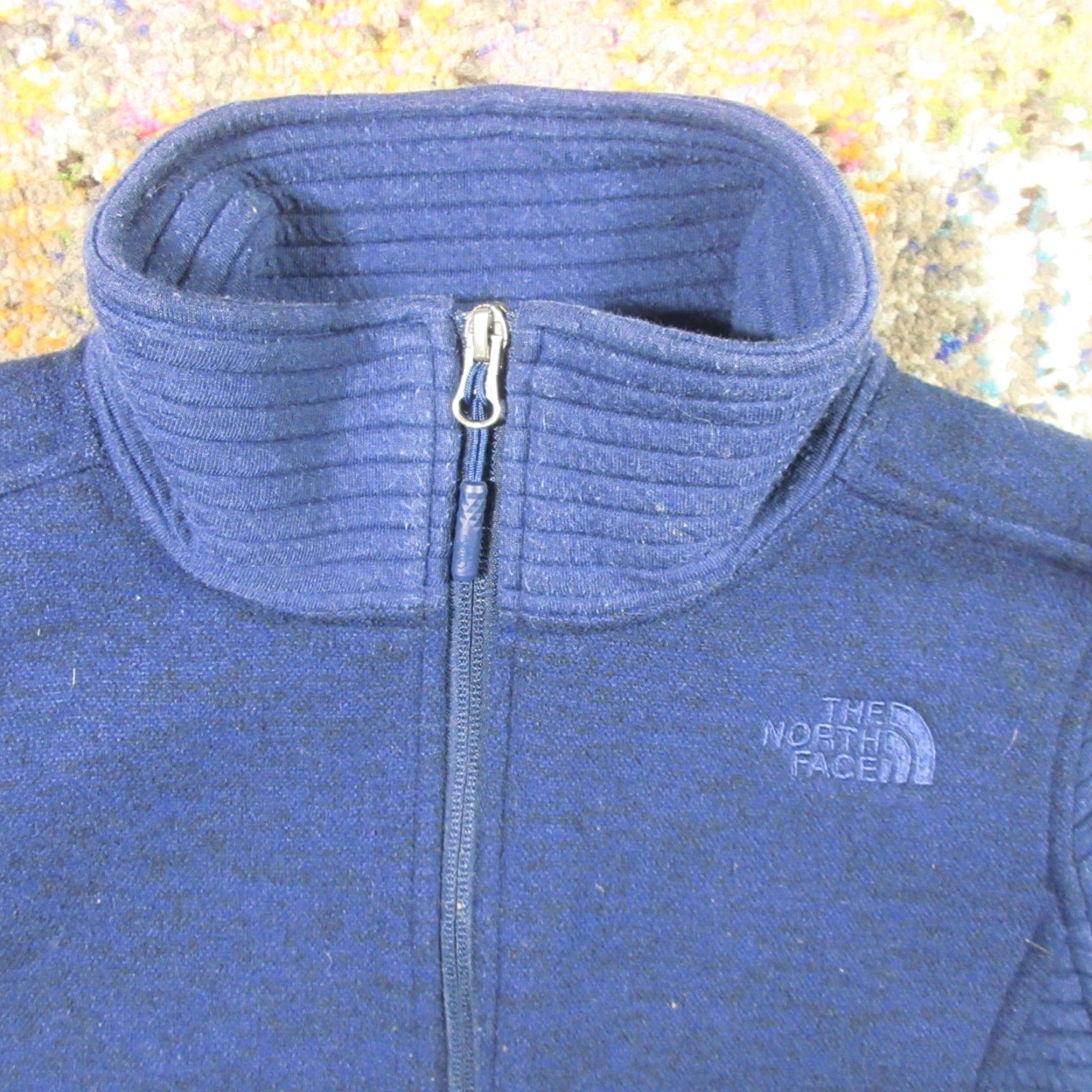 The North Face The North Face Fleece Sweater Jacket Womens XS Navy Blue Hooded Full Zip High Neck Rib Sleeves Mid-Length Casual Winter Spring Fall Womens Size XS / US 0-2 / IT 36-38 - 3 Thumbnail
