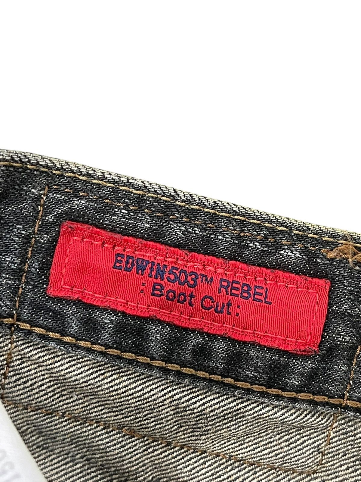 Edwin Flare Jeans Edwin Faded Distress Boot Cut 9🟦 Size US 29 - 10 Thumbnail