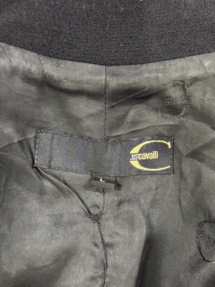 Just Cavalli 2000s Cavalli Black Wool & Leather Multi Zips Jacket Size US M / EU 48-50 / 2 - 9 Thumbnail