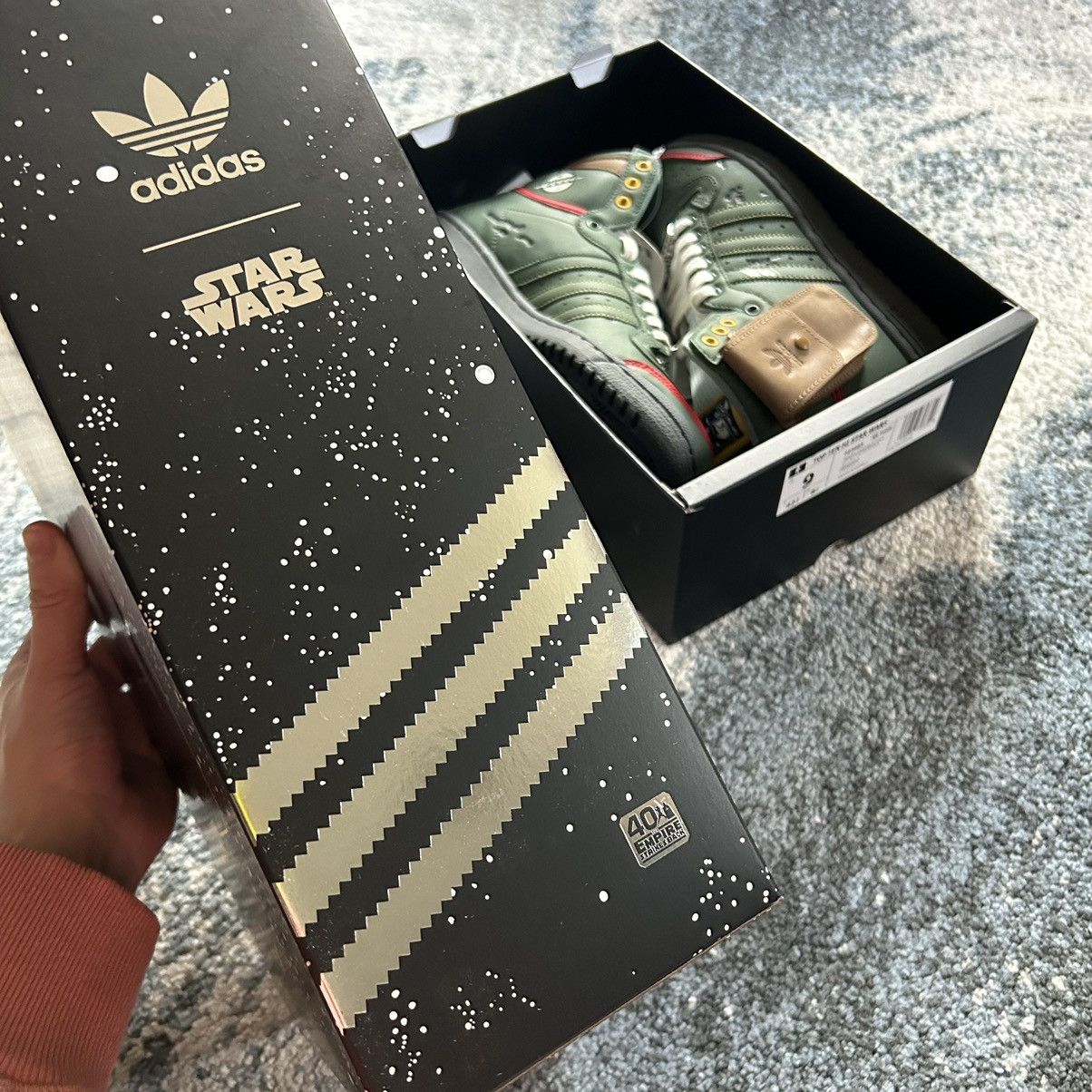 Adidas × Star Wars 2020 EMPiRE STRiKES BACK BOBA FETT TOP TEN Hi POUCH FZ3465 Size US 9 / EU 42 - 6 Thumbnail