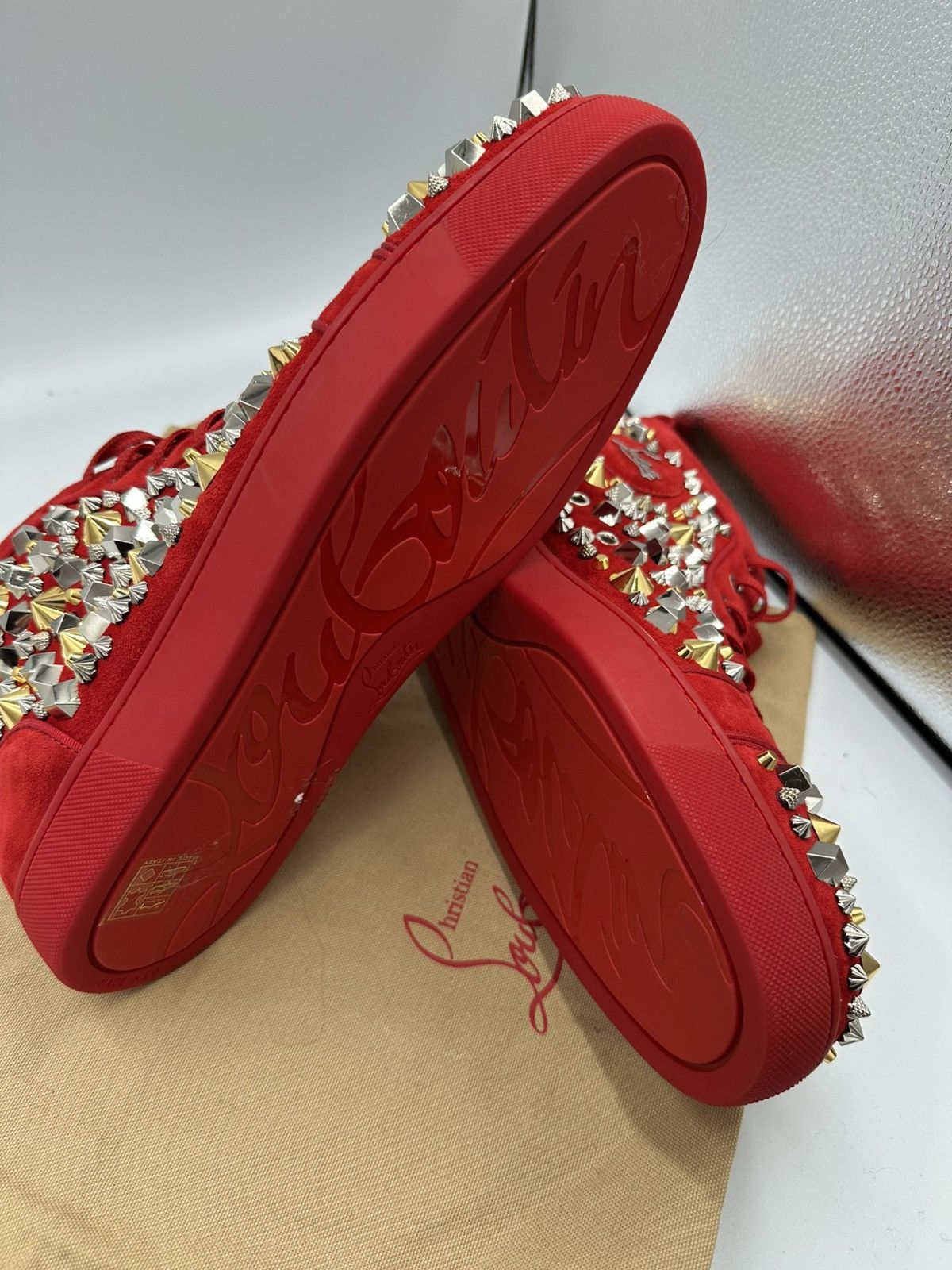 Christian Louboutin Christian Louboutin Red Spikes Size US 12.5 / EU 45-46 - 10 Thumbnail