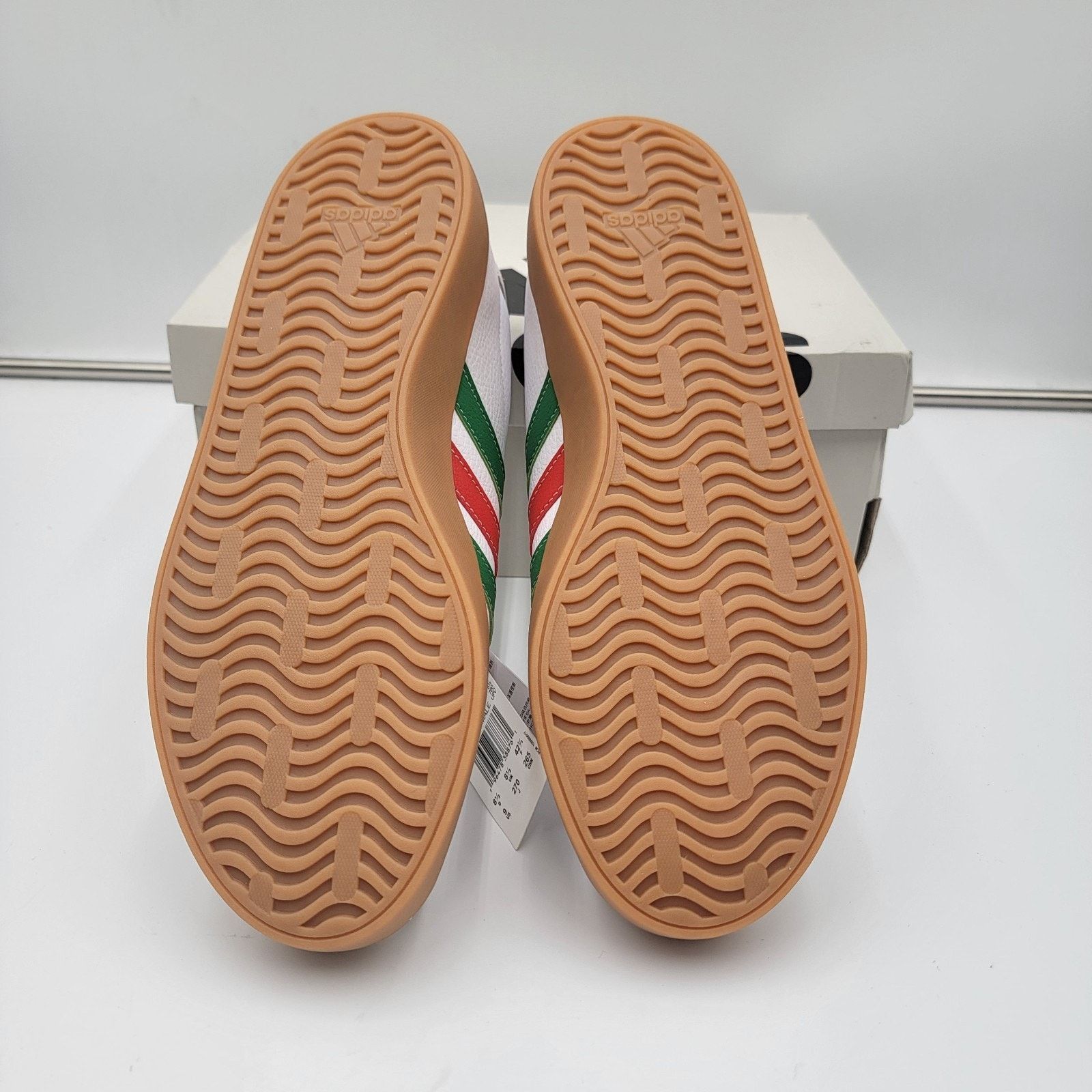 Adidas Adidas Men's VL Court 3.0 Skate Shoes White Red Green Size 9 Size US 9 / EU 42 - 6 Thumbnail