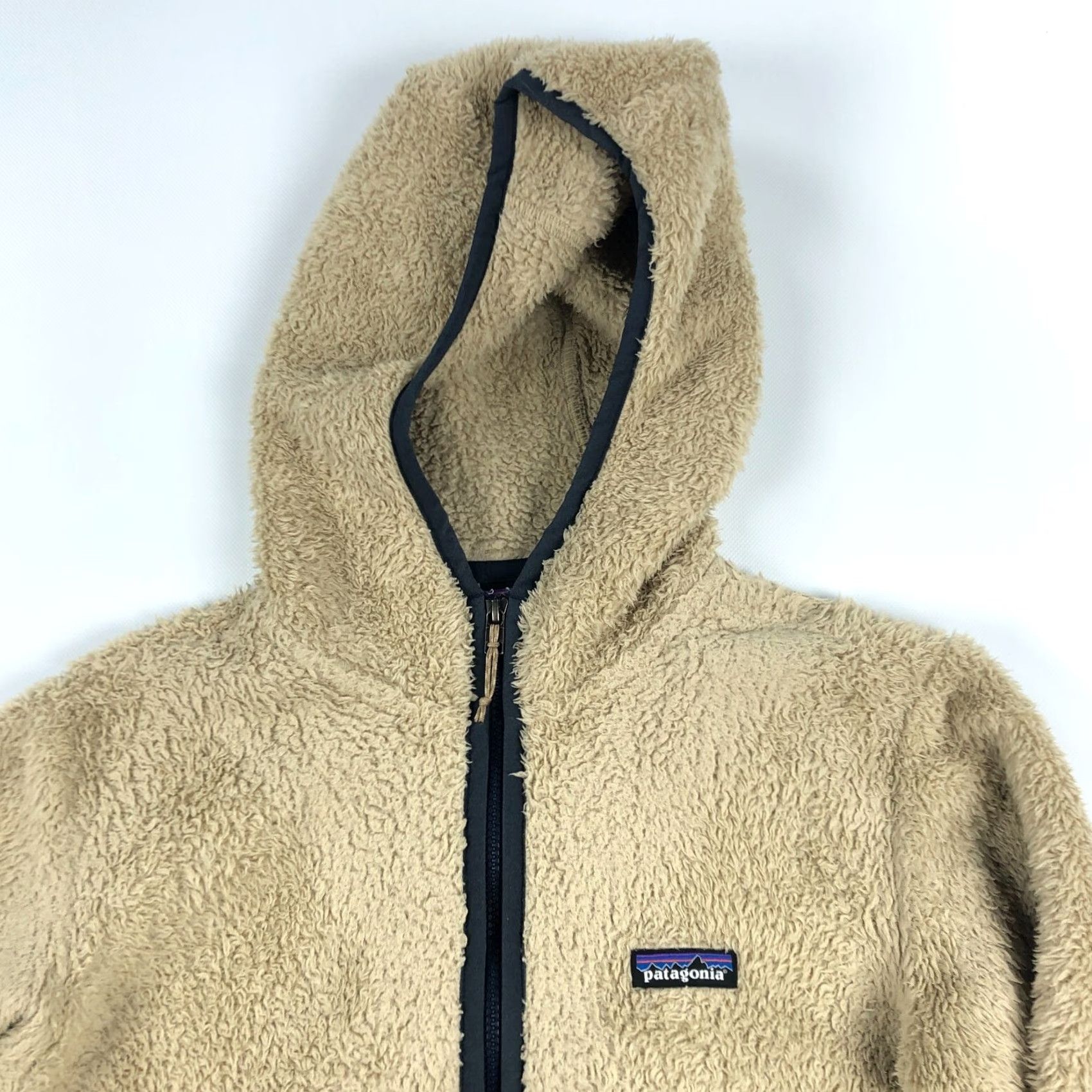 Patagonia Patagonia Los Gatos Hooded Pullover Womens XS Fleece Khaki Beige Logo Zipper Active Outdoor Jacket Size XS / US 0-2 / IT 36-38 - 2 Thumbnail