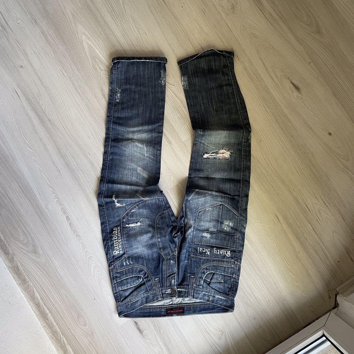 Crazy Vintage Y2K Skater Jeans Baggy - Bottoms