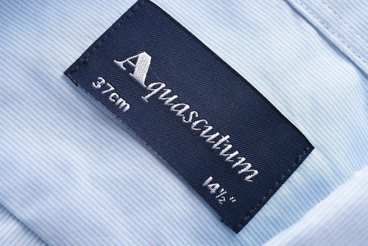 Aquascutum Aquascutum Blue Striped French Cuff Long Sleeve Dress Shirt Size US M / EU 48-50 / 2 - 5 Thumbnail