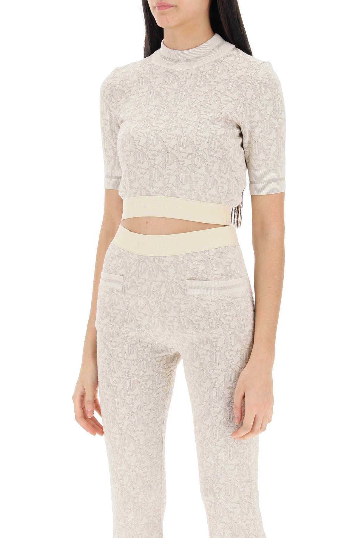 Palm Angels o1y1225 Crewneck Sweater in Beige Size XS / US 0-2 / IT 36-38 - 4 Thumbnail