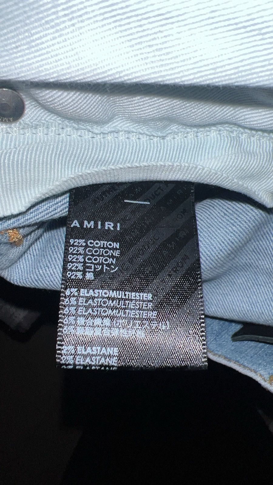 Amiri Amiri MX1 Camo jeans light indigo denim Size US 30 / EU 46 - 7 Thumbnail