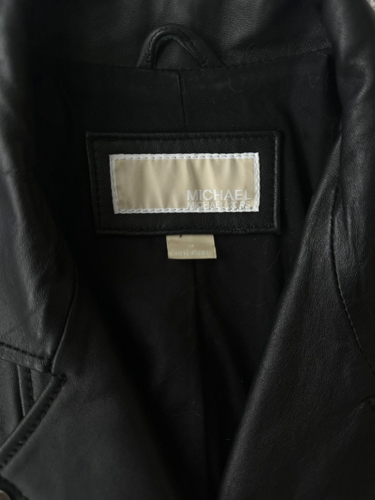 Michael Kors Michael Kors Black Leather Jacket Size M / US 6-8 / IT 42-44 - 4 Thumbnail