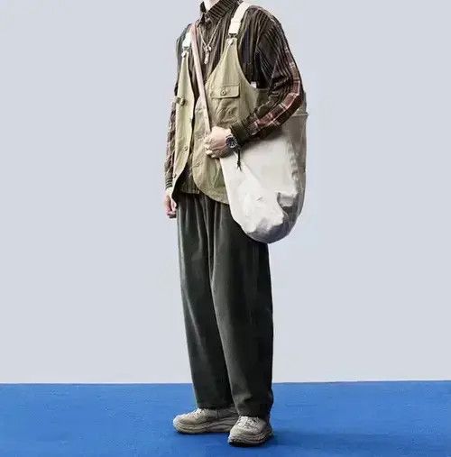 Japanese Brand 20AW Indigo Union Japan Olive Simple Corduroy Pants Size US 31 - 2 Thumbnail