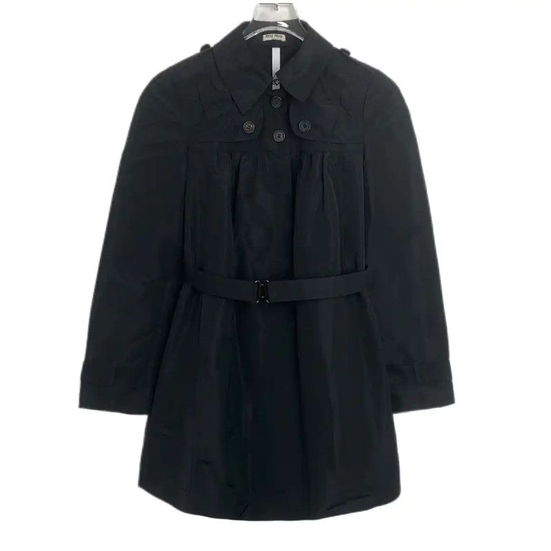 Miu Miu Miu Miu Black Cotton Women's Dress 0089 Size M / US 6-8 / IT 42-44 - 1 Thumbnail