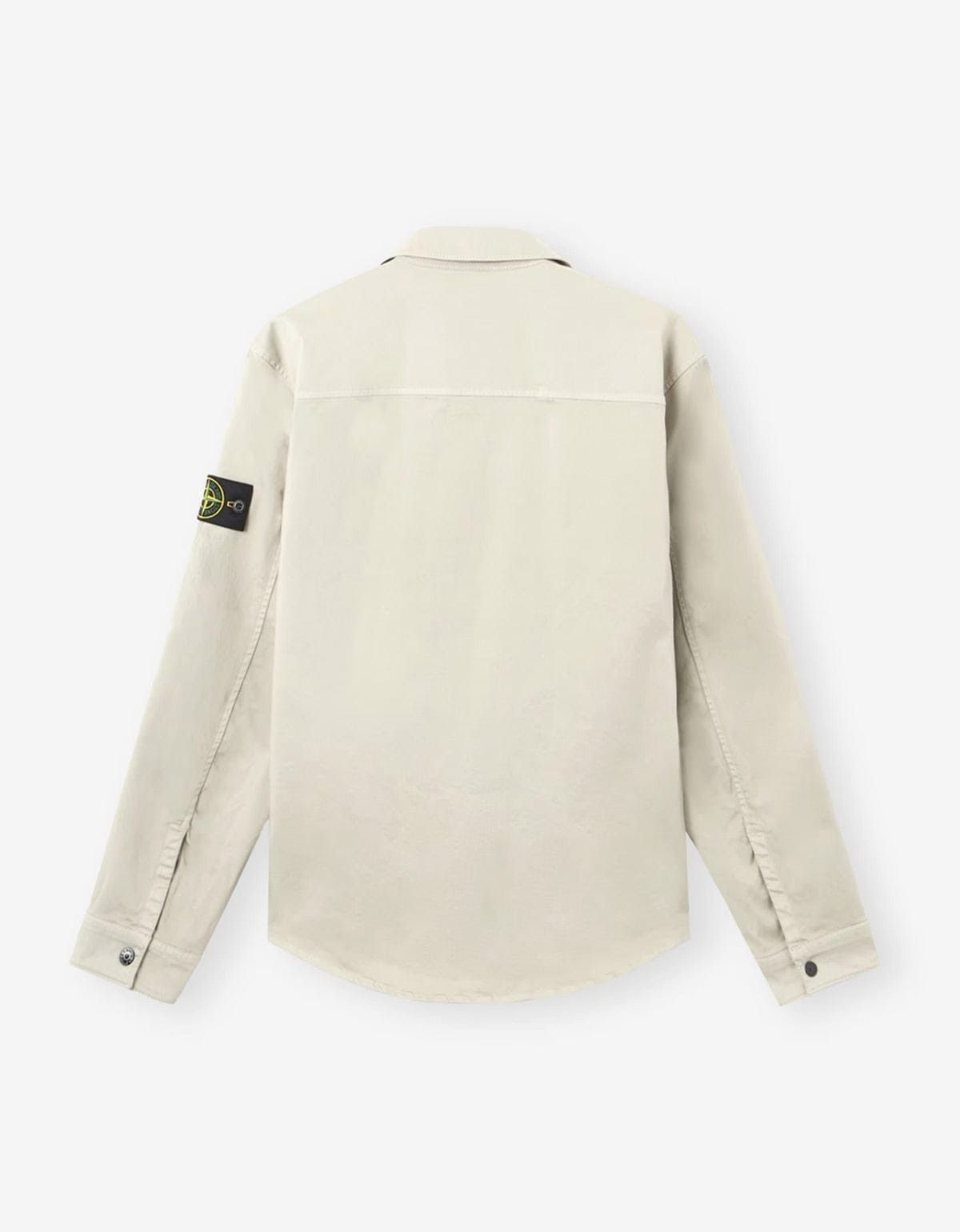 Stone Island Stone Island Grey Cotton Satin Overshirt Size US XXL / EU 58 / 5 - 2 Thumbnail