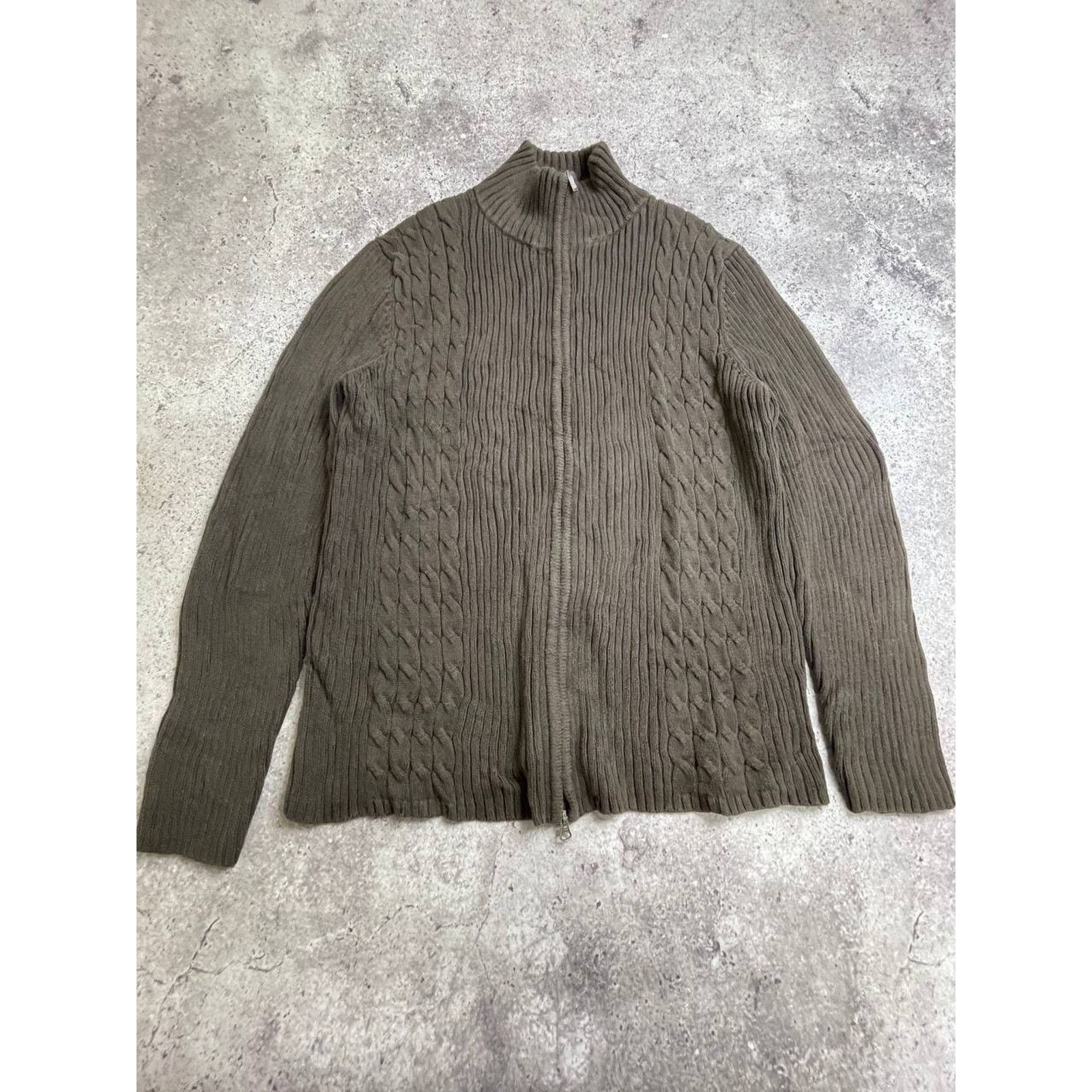 Eddie Bauer Vintage Eddie Bauer Blue Cable Knit Sweater Size L Size L / US 10 / IT 46 - 1 Thumbnail