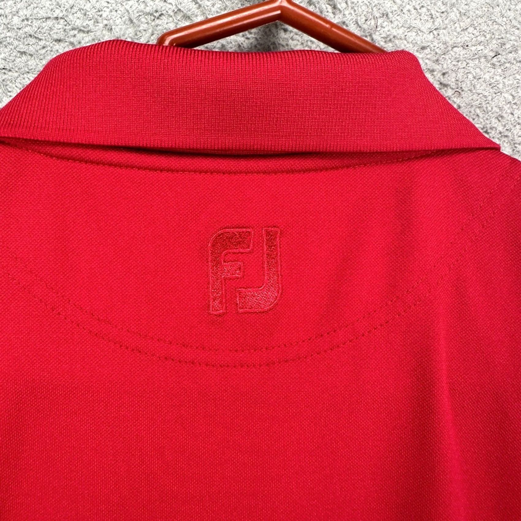 Footjoy FootJoy FJ Red Polo Shirt Adult XL RugbyComfort Golfing Logo Short Sleeve Golfing Size US XL / EU 56 / 4 - 6 Thumbnail