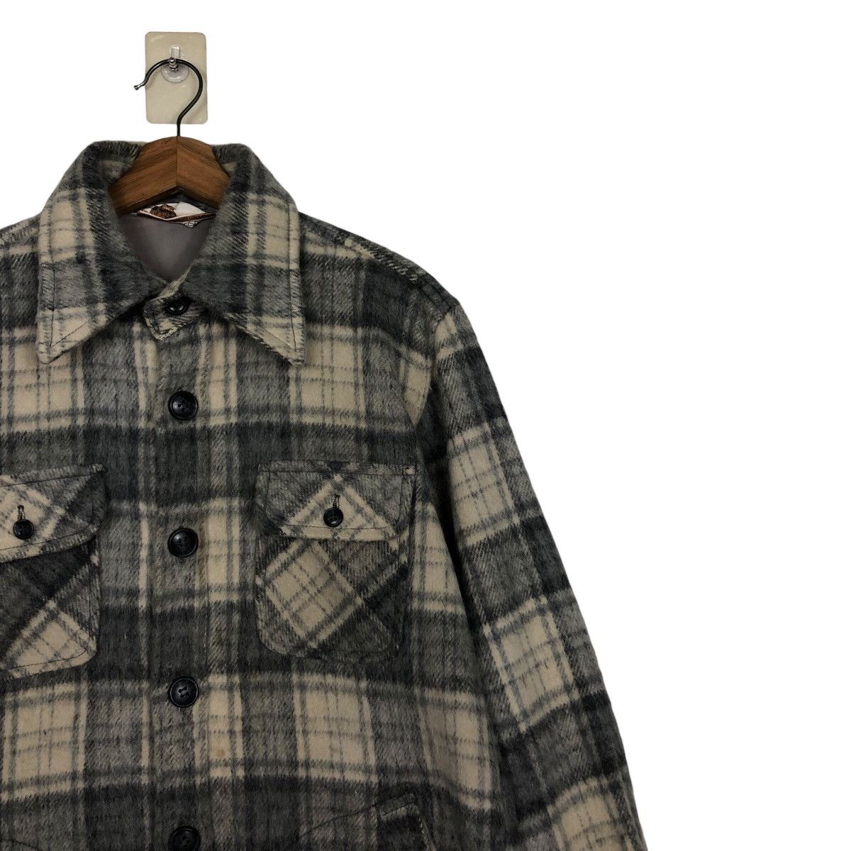 Japanese Brand 📌Vintage Wool Jacket Flannel Spade Mashie Tartan Design Size US L / EU 52-54 / 3 - 7 Thumbnail