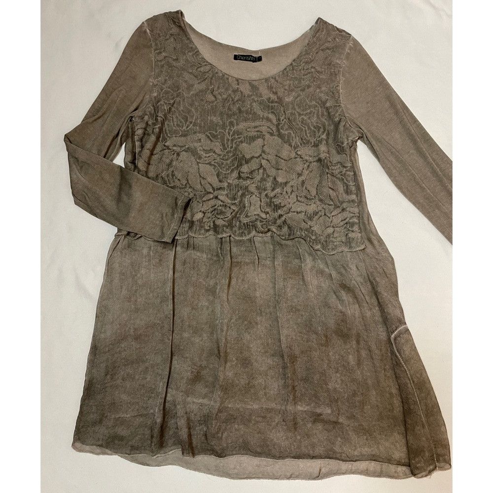 Other New Cherishh Silk Cotton Lace Gauze Long Sleeve Dress Made Size M / US 6-8 / IT 42-44 - 6 Thumbnail