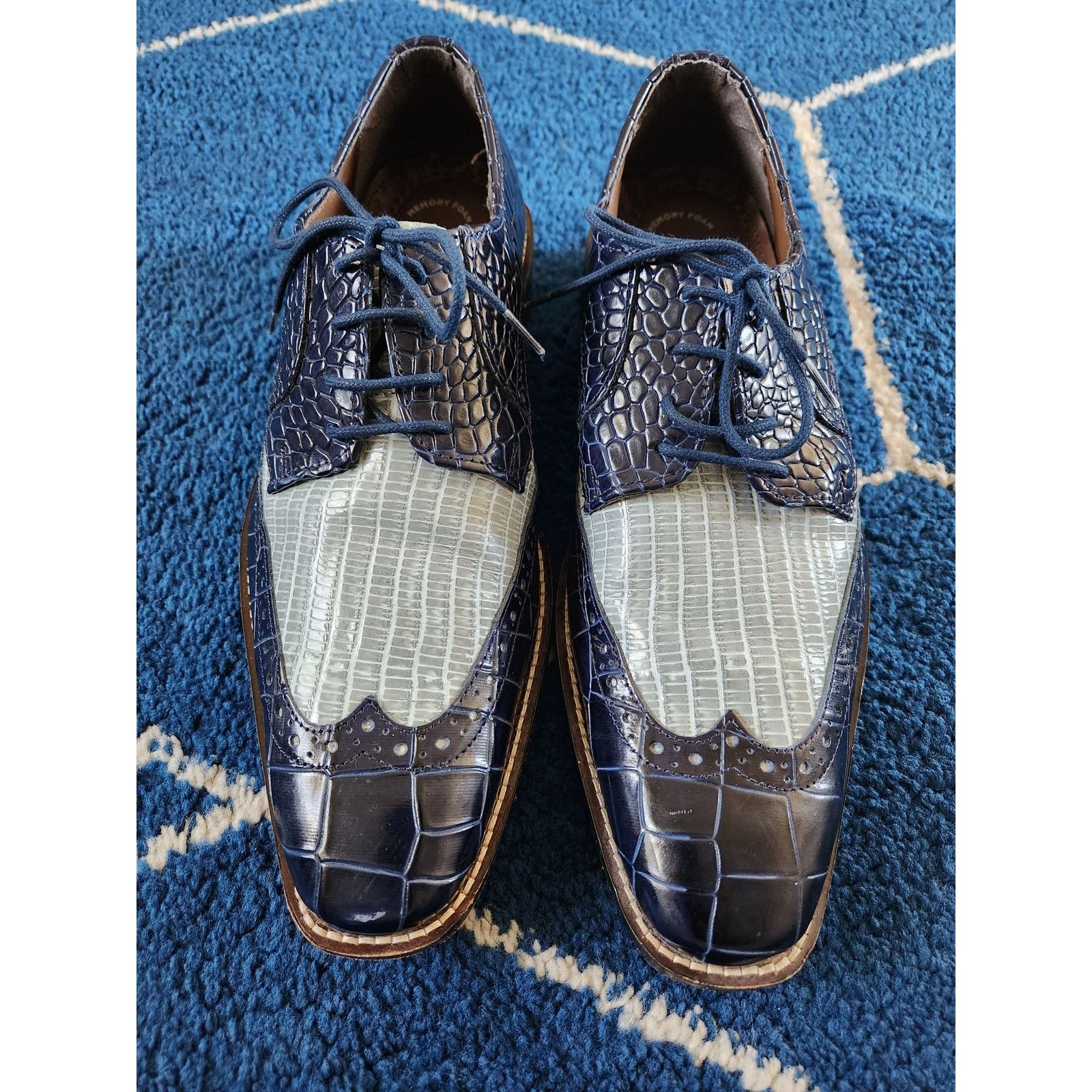 Stacy Adams Stacy Adams Men's Gallinari Wingtip Oxford Shoes -8.5 Size US 8.5 / EU 41-42 - 1 Thumbnail
