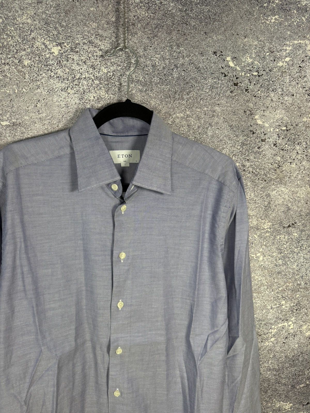 Eton ETON York Slim Formal Shirt Men’s Large Button Up Cutaway Size US L / EU 52-54 / 3 - 3 Thumbnail