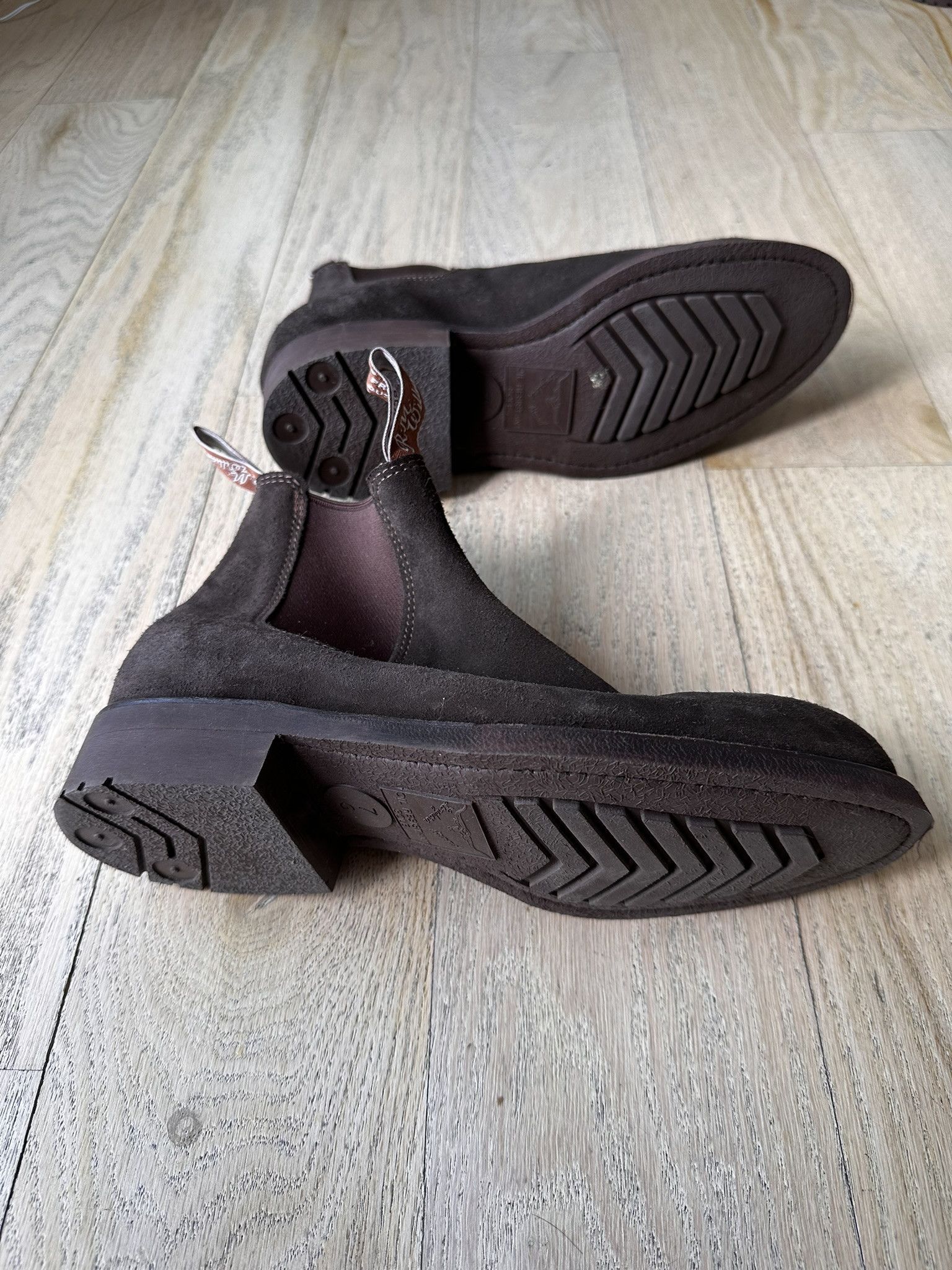 Drake's RM Williams x Drakes Gardener Boots Chocolate Suede Size US 8 / EU 41 - 6 Thumbnail