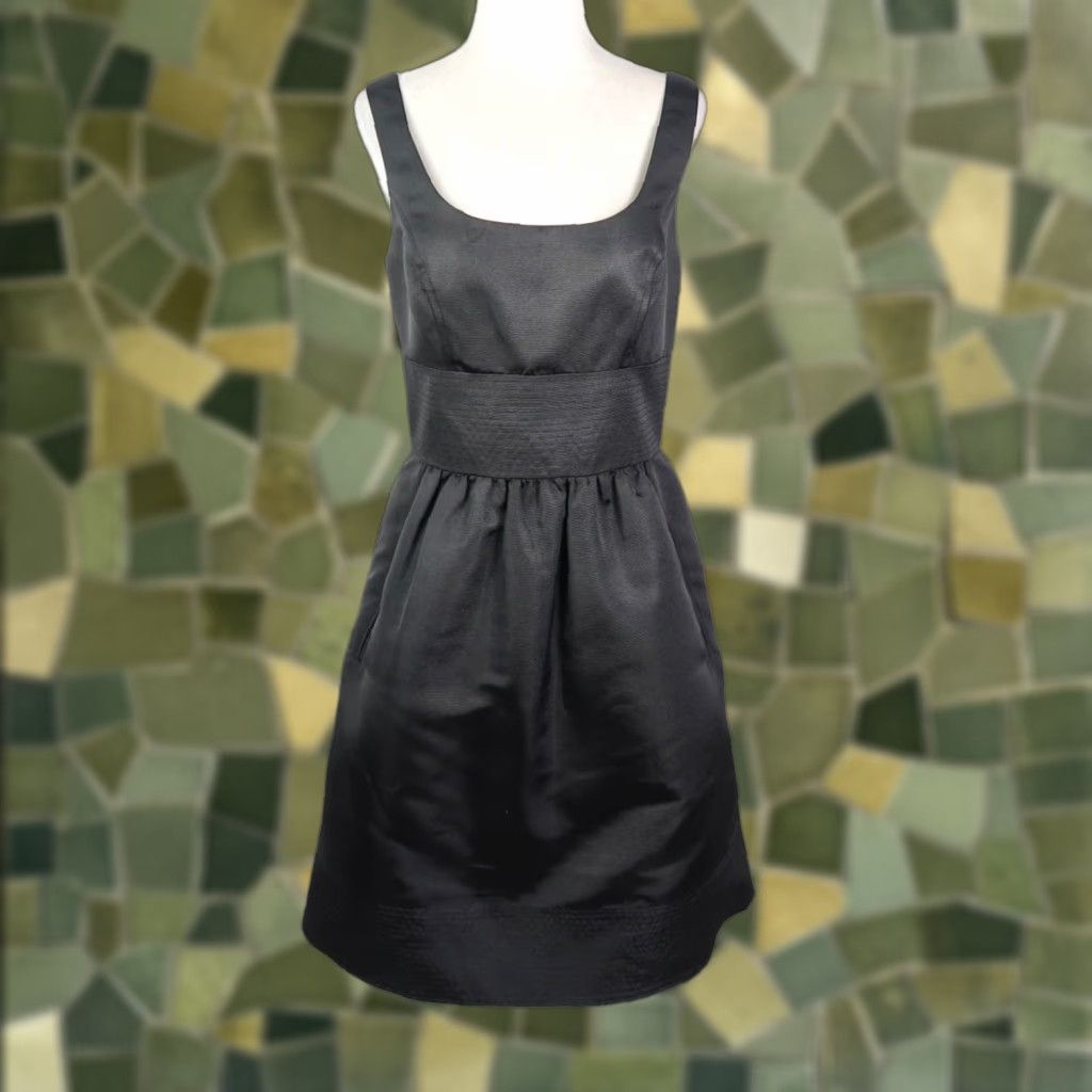 Vintage Cyan by Shoshanna Black Fit and Flare Mini Cocktail Dress 6 Sleeveless Zip Back Pockets Formal Party/Cocktail Women Size M / US 6-8 / IT 42-44 - 1 Thumbnail