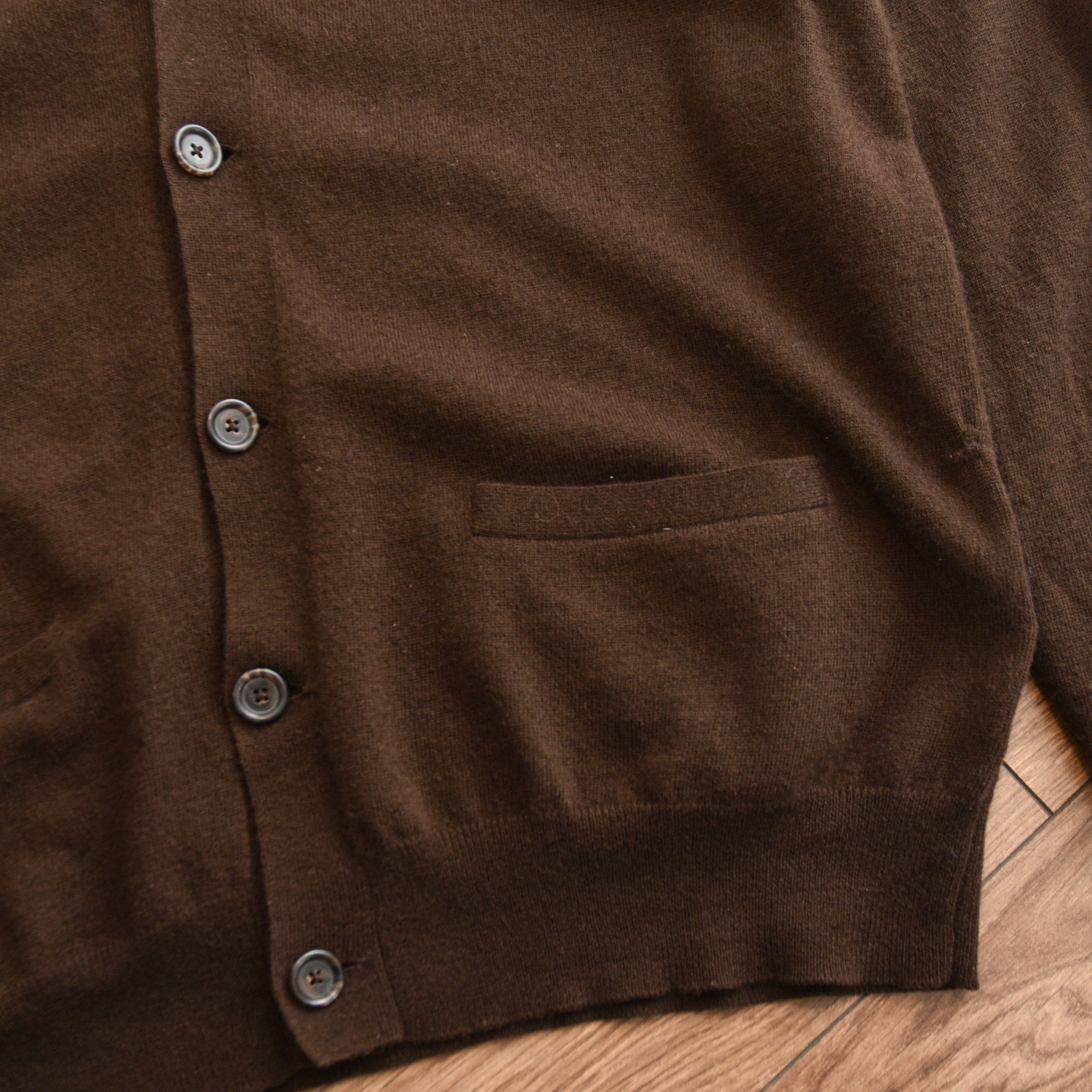 Polo Ralph Lauren Vintage POLO Ralph Lauren Merino Wool Brown Cardigan Old Size US L / EU 52-54 / 3 - 8 Thumbnail