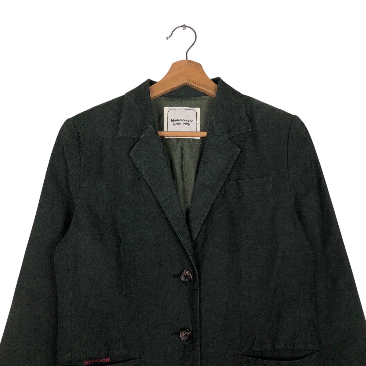 Japanese Brand 📌Vintage Cropped Chore Jacket Button Mademoiselle Non Non Size US M / EU 48-50 / 2 - 4 Thumbnail