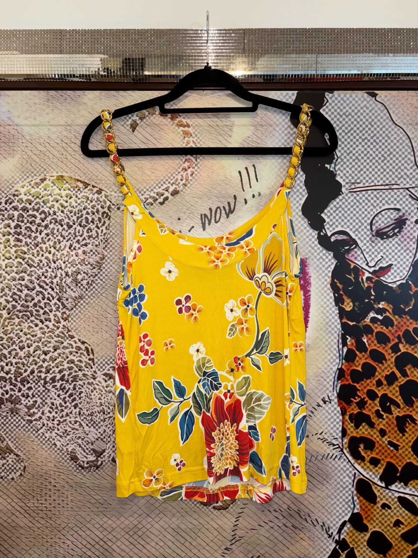 Dolce & Gabbana D&G Vibrant Floral Print Metal Chain Camisole 42 Size M / US 6-8 / IT 42-44 - 8 Thumbnail