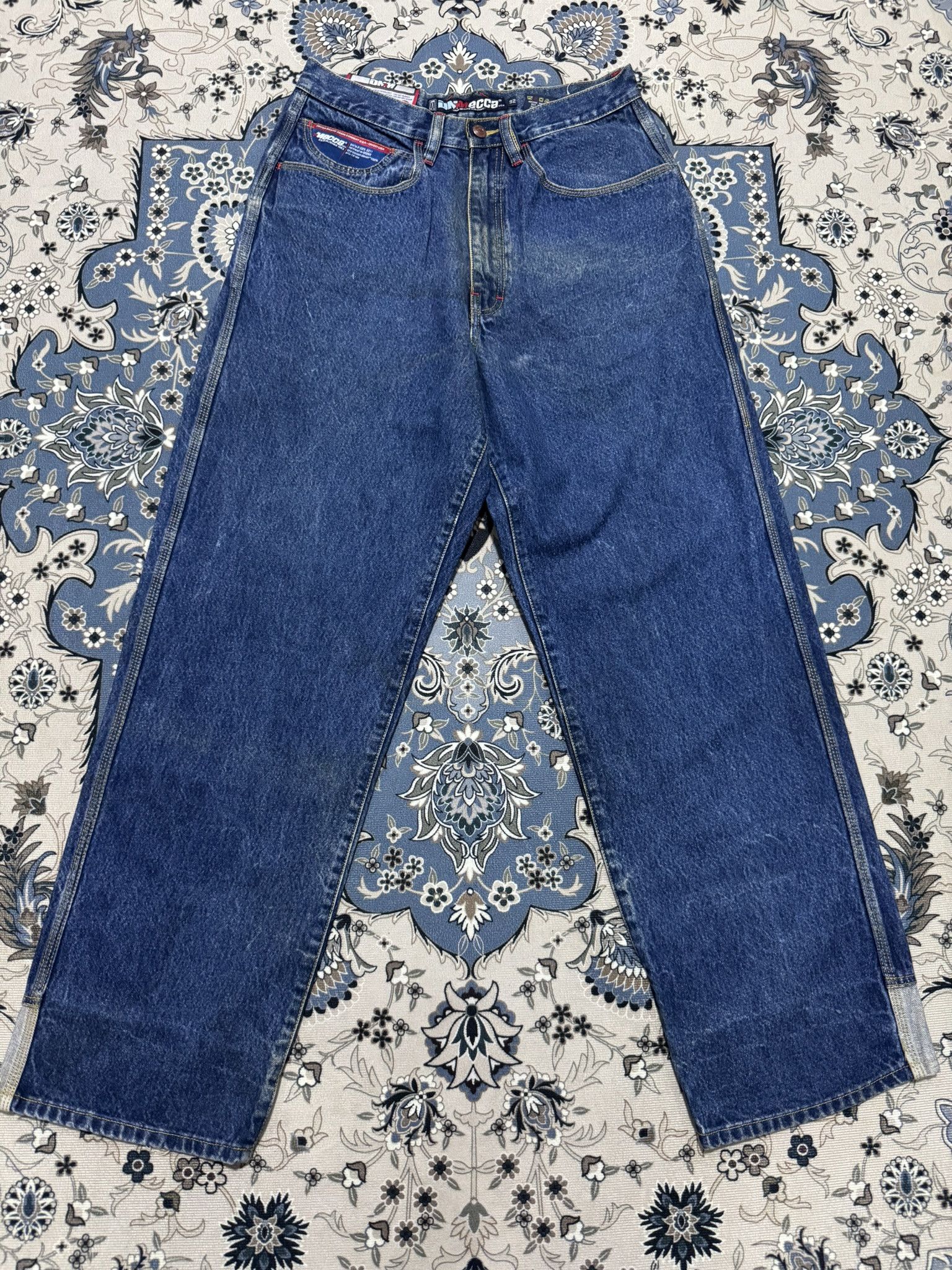 JNCO × Mecca × Menace Vintage 90's Mecca Denim Baggy Loose Skateboard Jeans JNCO Size US 32 / EU 48 - 1 Thumbnail