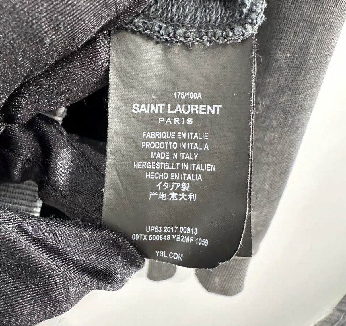 Saint Laurent Paris Saint Laurent Washed Vintage Hoodie J42 Size US L / EU 52-54 / 3 - 4 Thumbnail