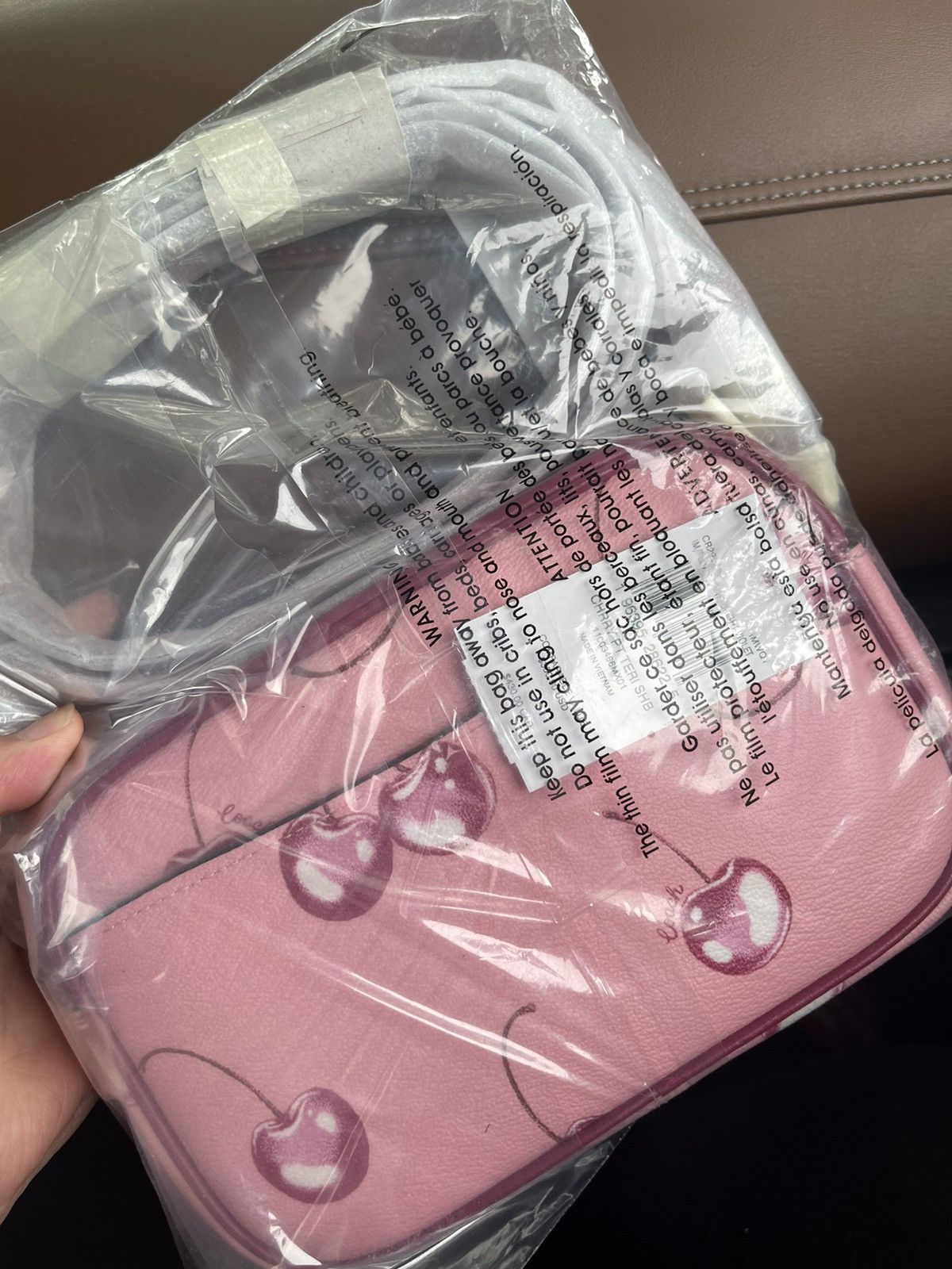 Coach Coach crossbody Bag With Cherry Print Flower Pink CR173 Size ONE SIZE - 2 Thumbnail