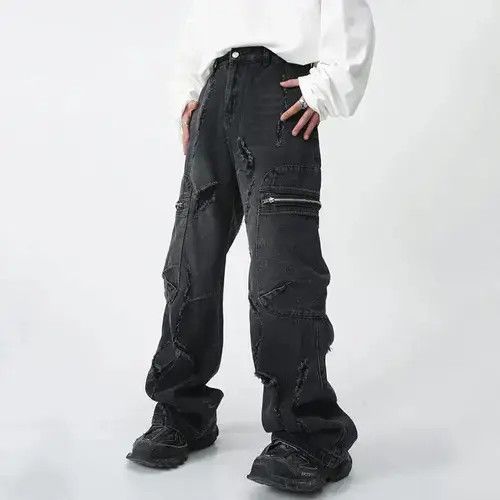 Jean Ripped Jeans Baggy Denim Size US 32 / EU 48 - 2 Thumbnail