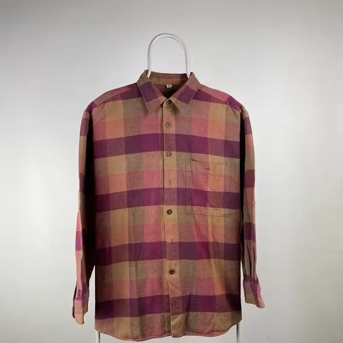 Flannel Vintage Flannel 90s shirt Japanese streetwear size Large Size US L / EU 52-54 / 3 - 1 Thumbnail