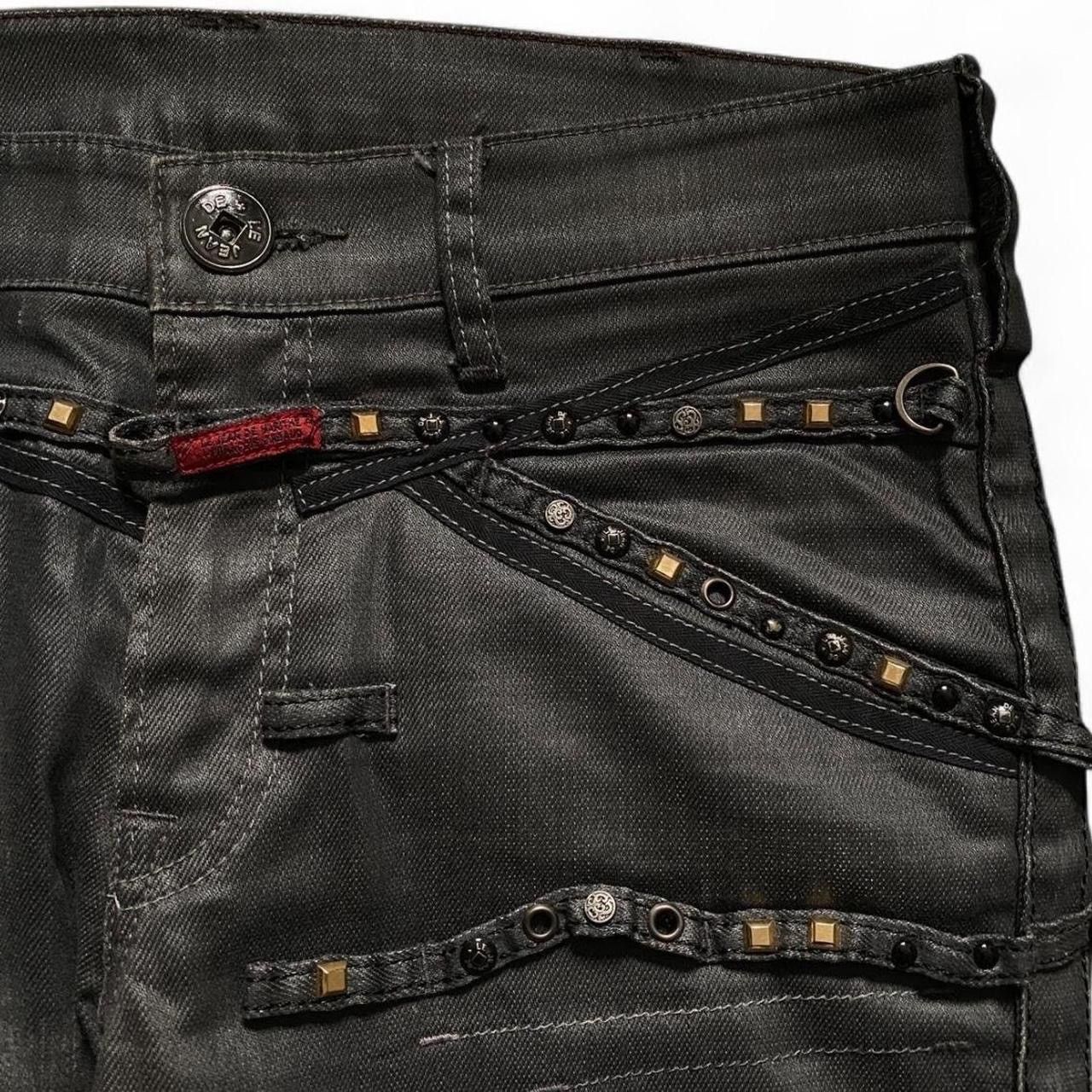 Marithe + Francois Girbaud Waxed Marithe Francois Girbaud Studded Snaker Denim Size US 30 / EU 46 - 1 Thumbnail