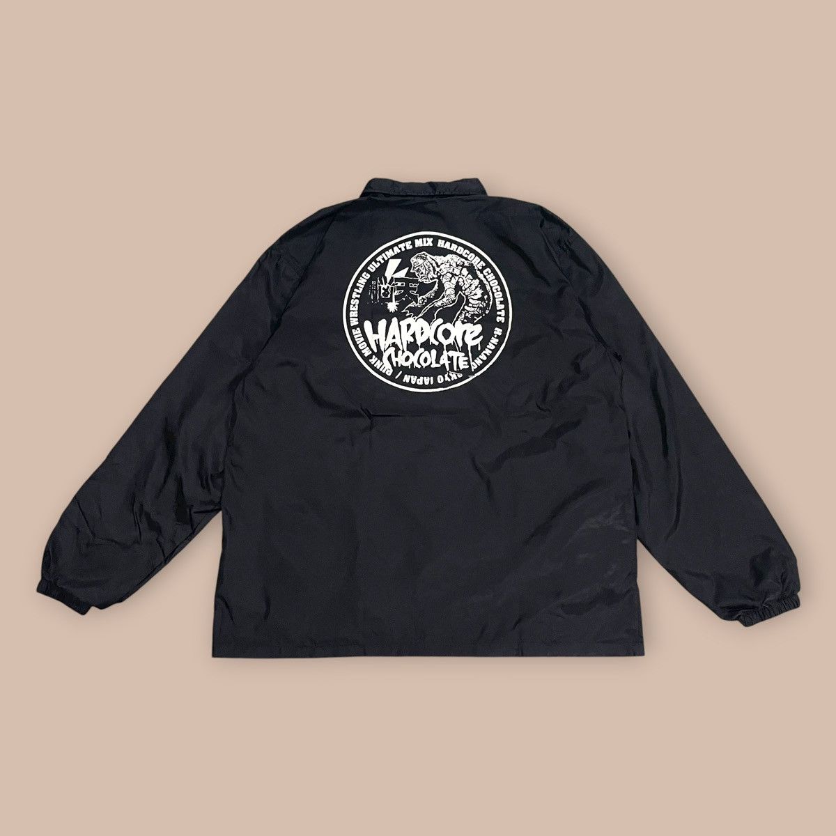 Japanese Brand HARDCORE CHOCOLATE HARDCC Nylon Coach Jacket 2020 Size US XL / EU 56 / 4 - 5 Thumbnail