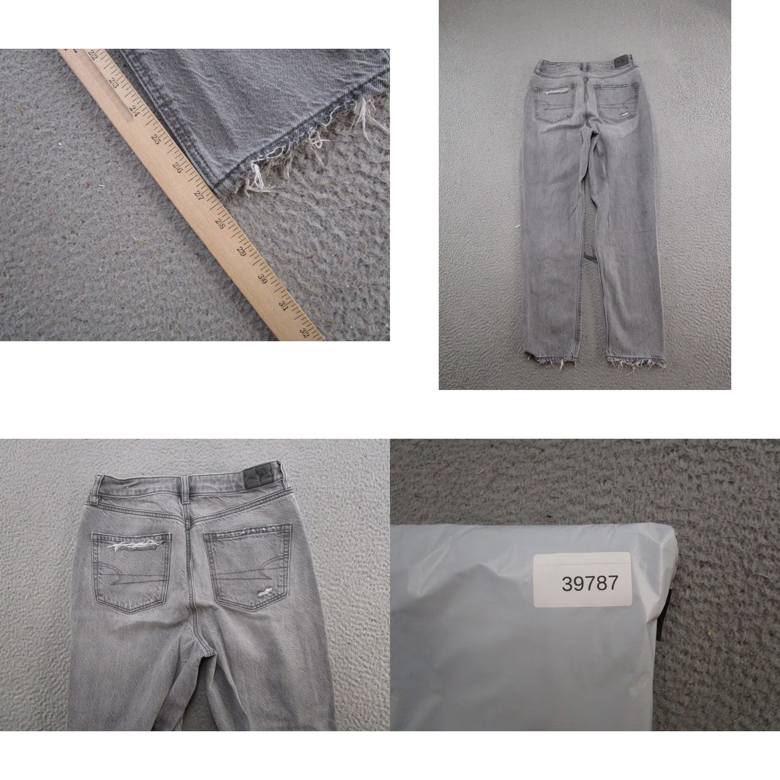 American Eagle Outfitters American Eagle Outfitters Denim High Rise Mom Jeans Size 6 Black Stretch Distressed Womens Jeans Size 28" / US 6 / IT 42 - 9 Thumbnail