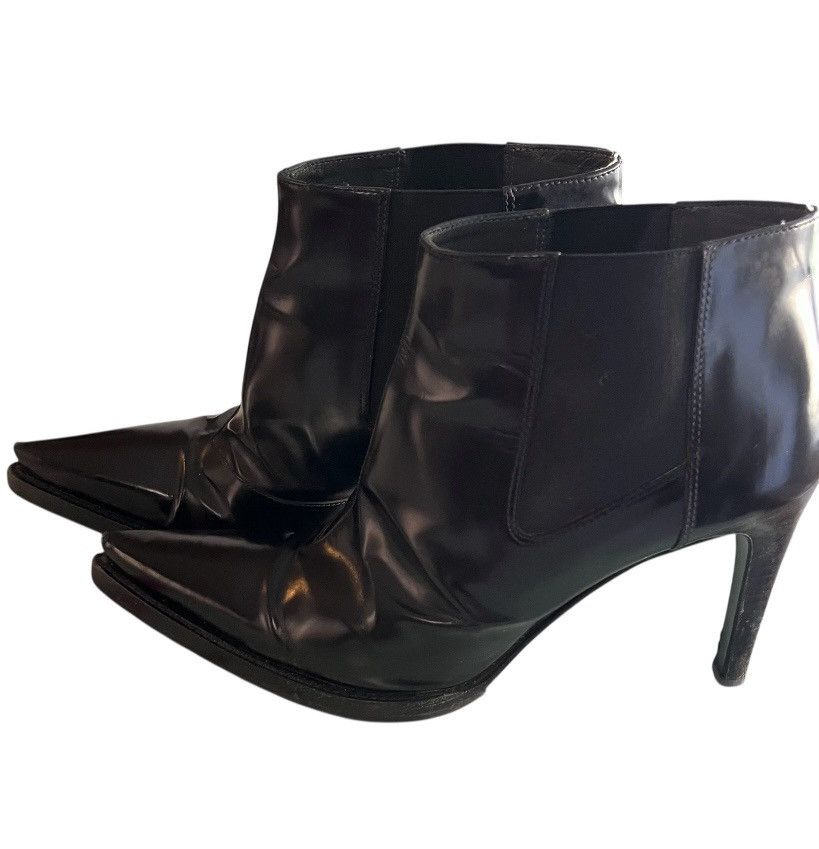 Miu Miu Vintage Miu Miu Pointed Toe Chelsea Boots Heels - Size 38.5 Size US 8.5 / IT 38.5 - 3 Thumbnail