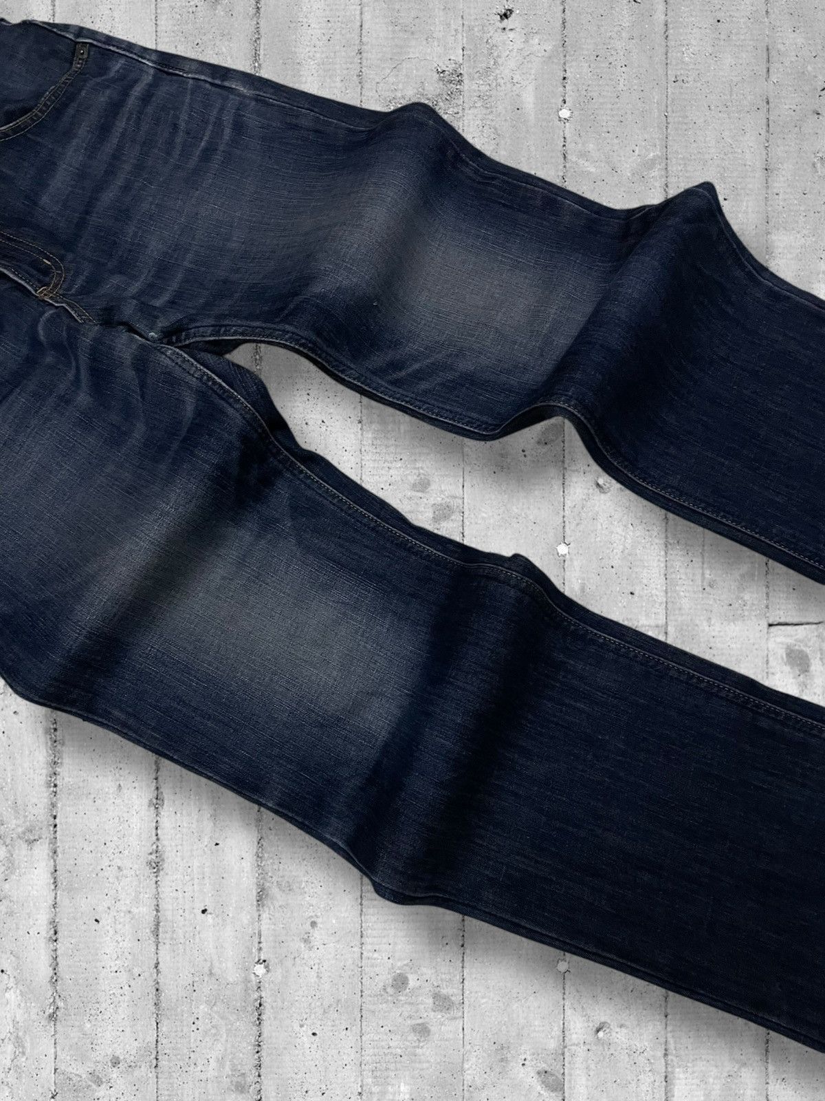 Vintage 1990s Japan Designer Edwin 403 Blue Denim Streetwear