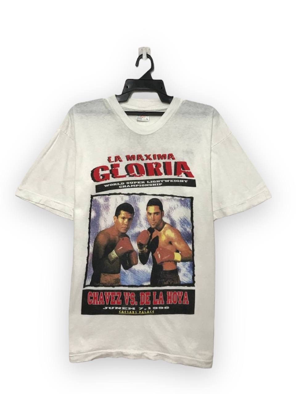 Vintage vintage 1996 chavez vs oscar de la hoya boxing lightweight Size US L / EU 52-54 / 3 - 1 Thumbnail