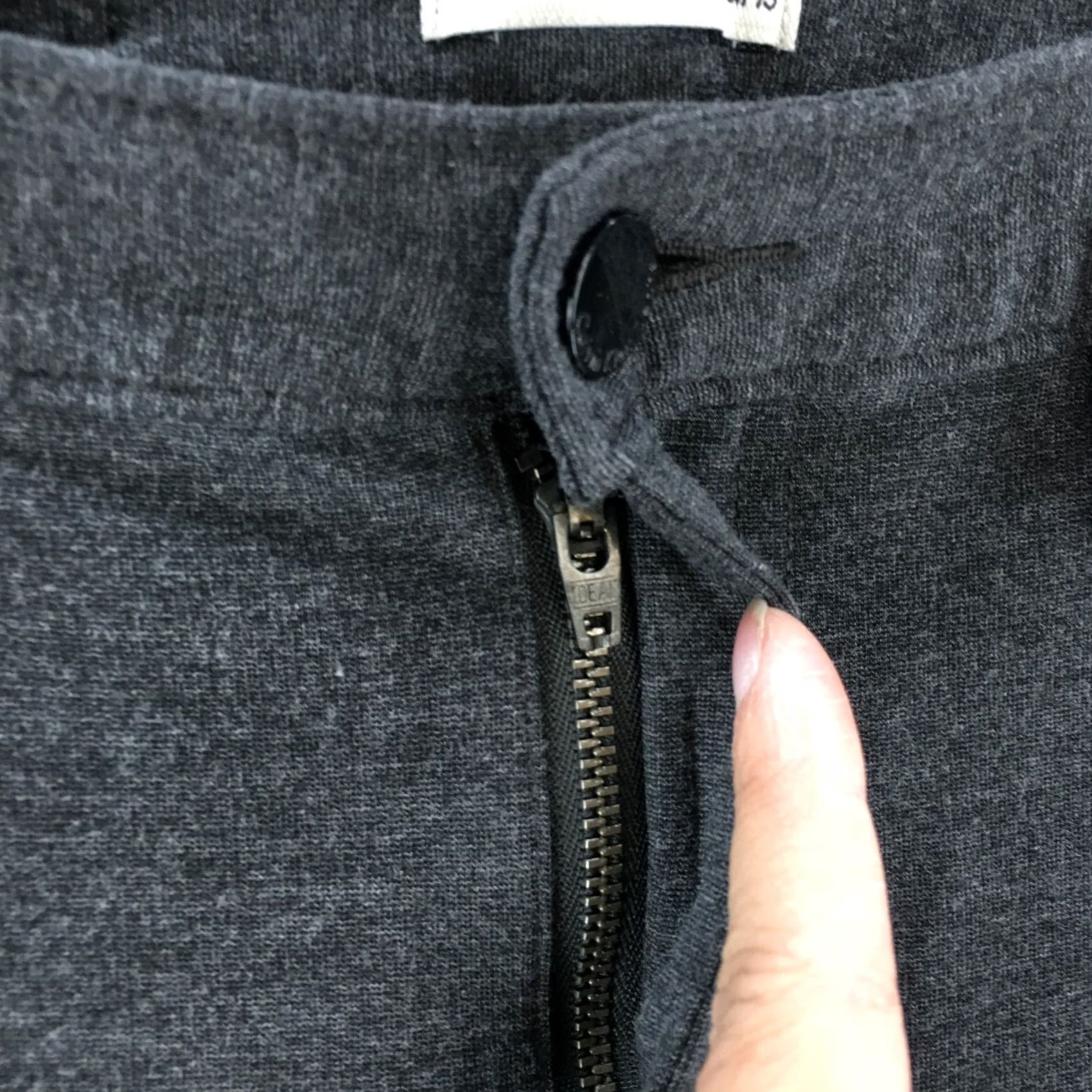 Calvin Klein Calvin Klein Skinny Pants Womens 6 Gray Mid Rise Button Flat Front Casual Zip Pants Size 28" / US 6 / IT 42 - 4 Thumbnail