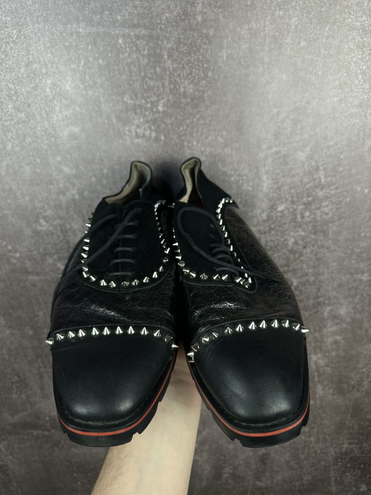 Christian Louboutin Christian Louboutin Champignac Leather & Suede Oxford Size US 13 / EU 46 - 2 Thumbnail