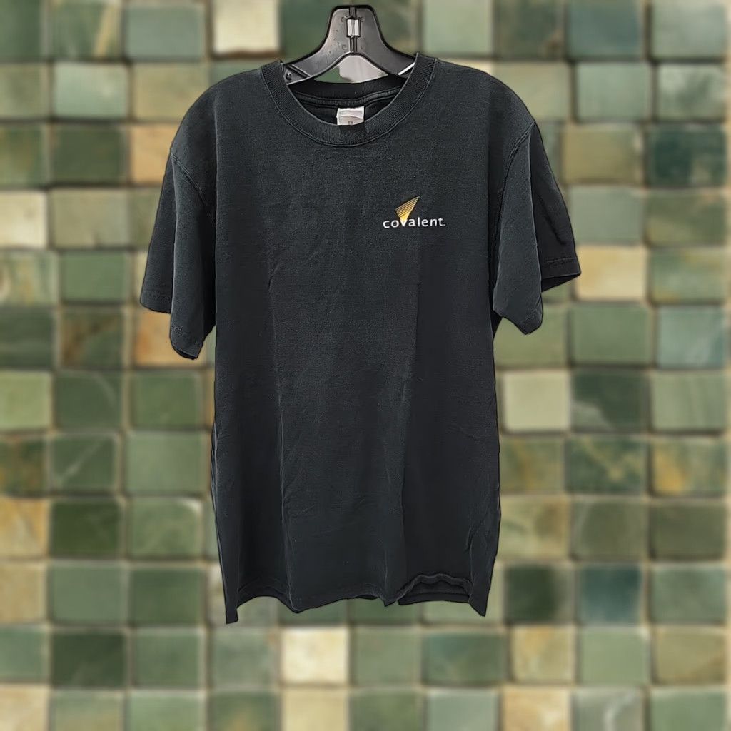 Fruit Of The Loom VINTAGE 90s HACKER Covalent Technology Tech Shirt L Short Sleeve Black Mens Graphic Tee Vintage Tool Shirt Size US L / EU 52-54 / 3 - 1 Thumbnail
