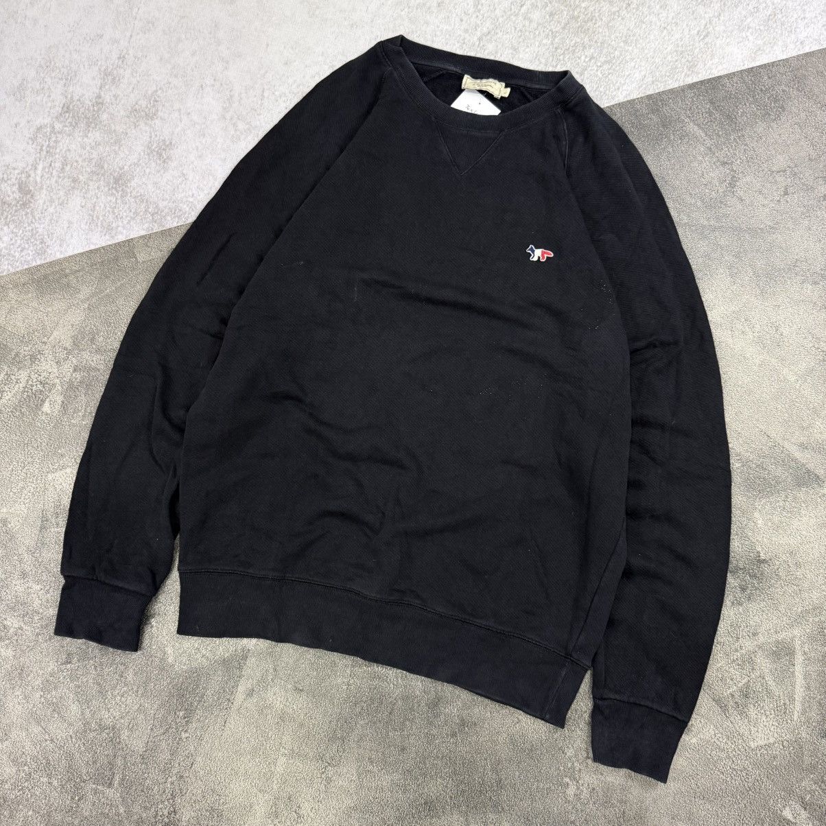 Maison Kitsune MAISON KITSUNE fox logo black sweat Size US XL / EU 56 / 4 - 2 Thumbnail