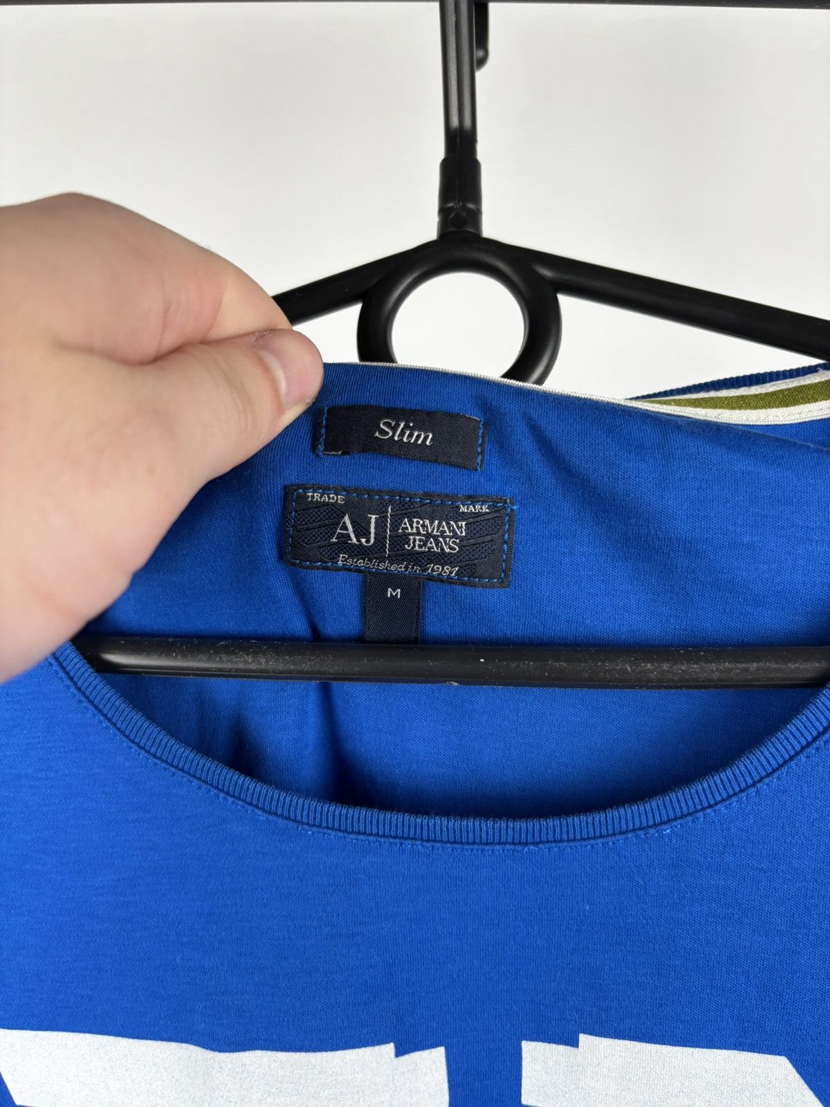 Armani Armani Jeans big logo t shirt size M Size US M / EU 48-50 / 2 - 3 Thumbnail