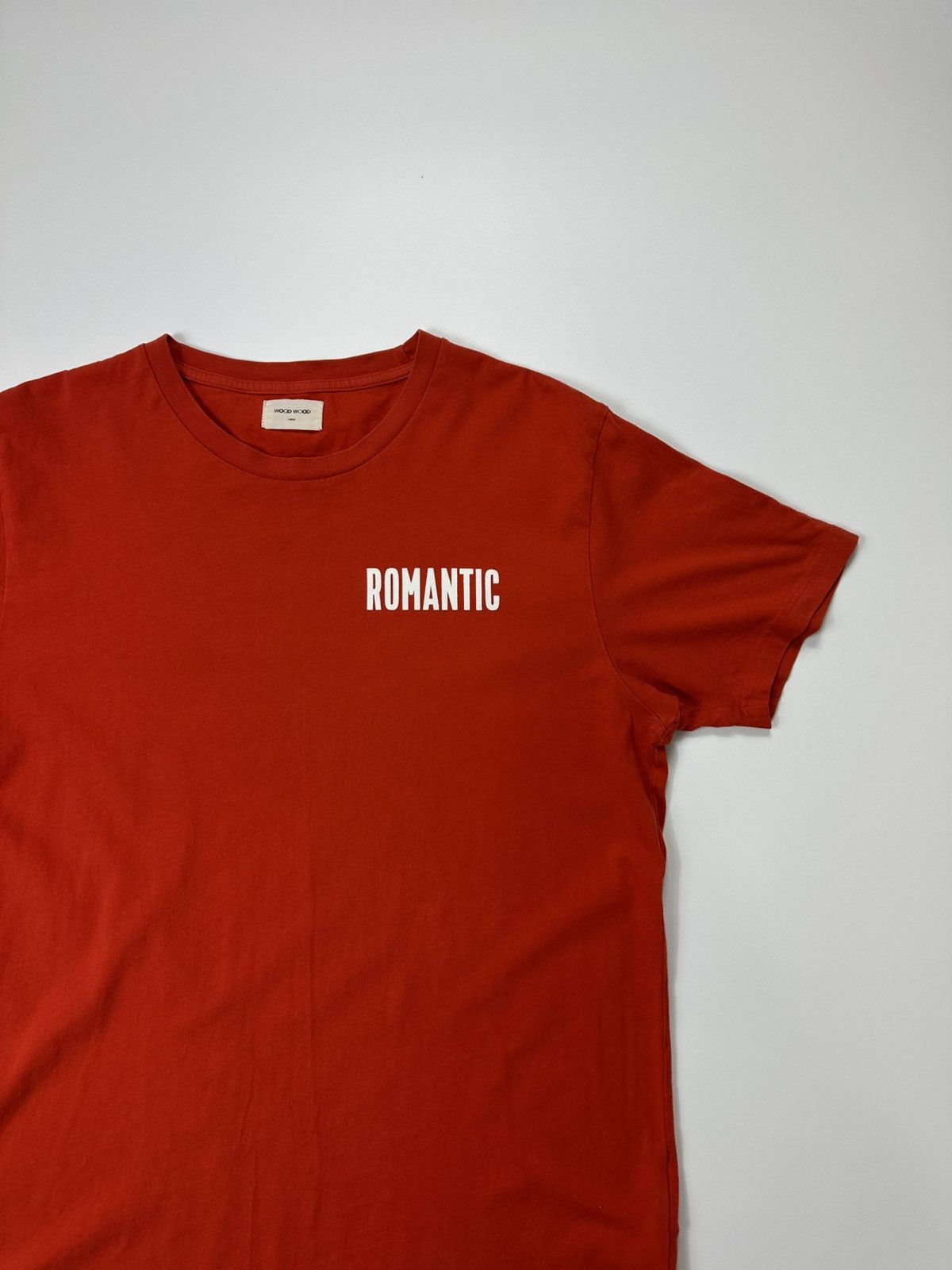 Wood Wood Wood Wood Romatic T-shirt Red Logo Size US L / EU 52-54 / 3 - 4 Thumbnail