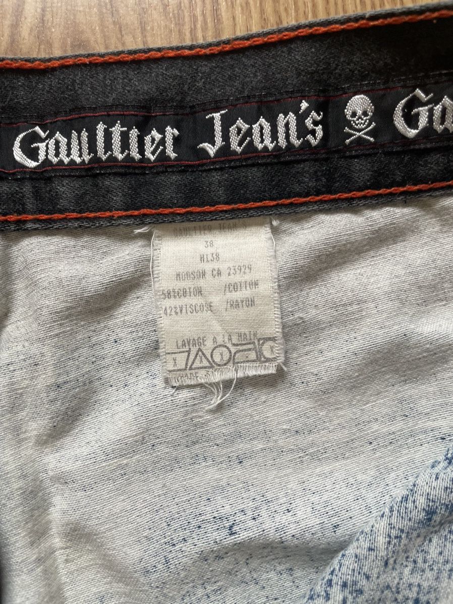 Jean Paul Gaultier Gaultier jean’s AW 1999 trompe l’œil jean’s Size 27" / US 4 / IT 40 - 7 Thumbnail