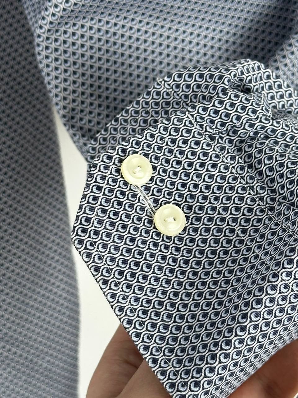 Eton Eton Shirt Contemporary Fit Blue Pattern Size 42 Size US L / EU 52-54 / 3 - 6 Thumbnail