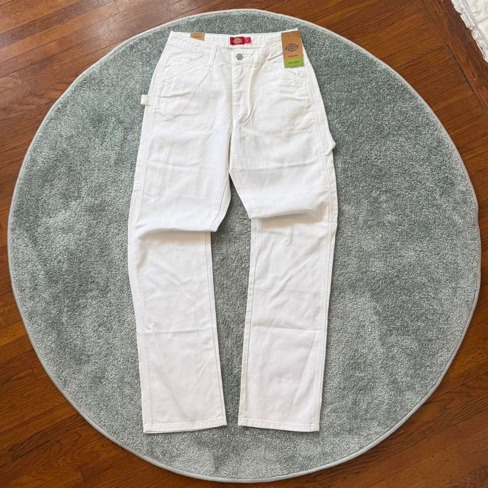 Dickies ✿ white carpenter pants ⋆ brand new ✿ Size 28" / US 6 / IT 42 - 1 Thumbnail