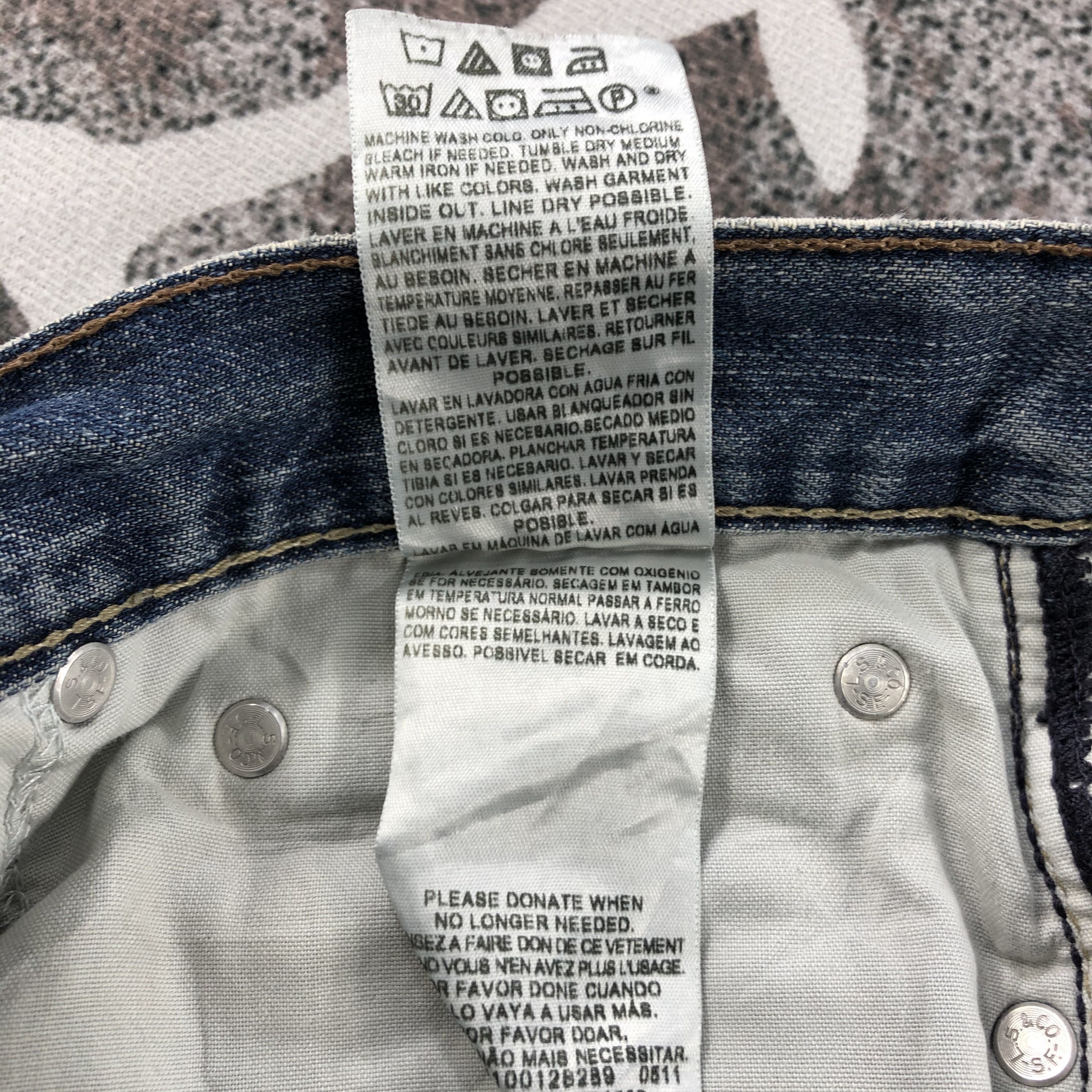 Levi's Vintage Levis 569 Jeans Distressed Denim KJ666 Size US 31 - 11 Thumbnail