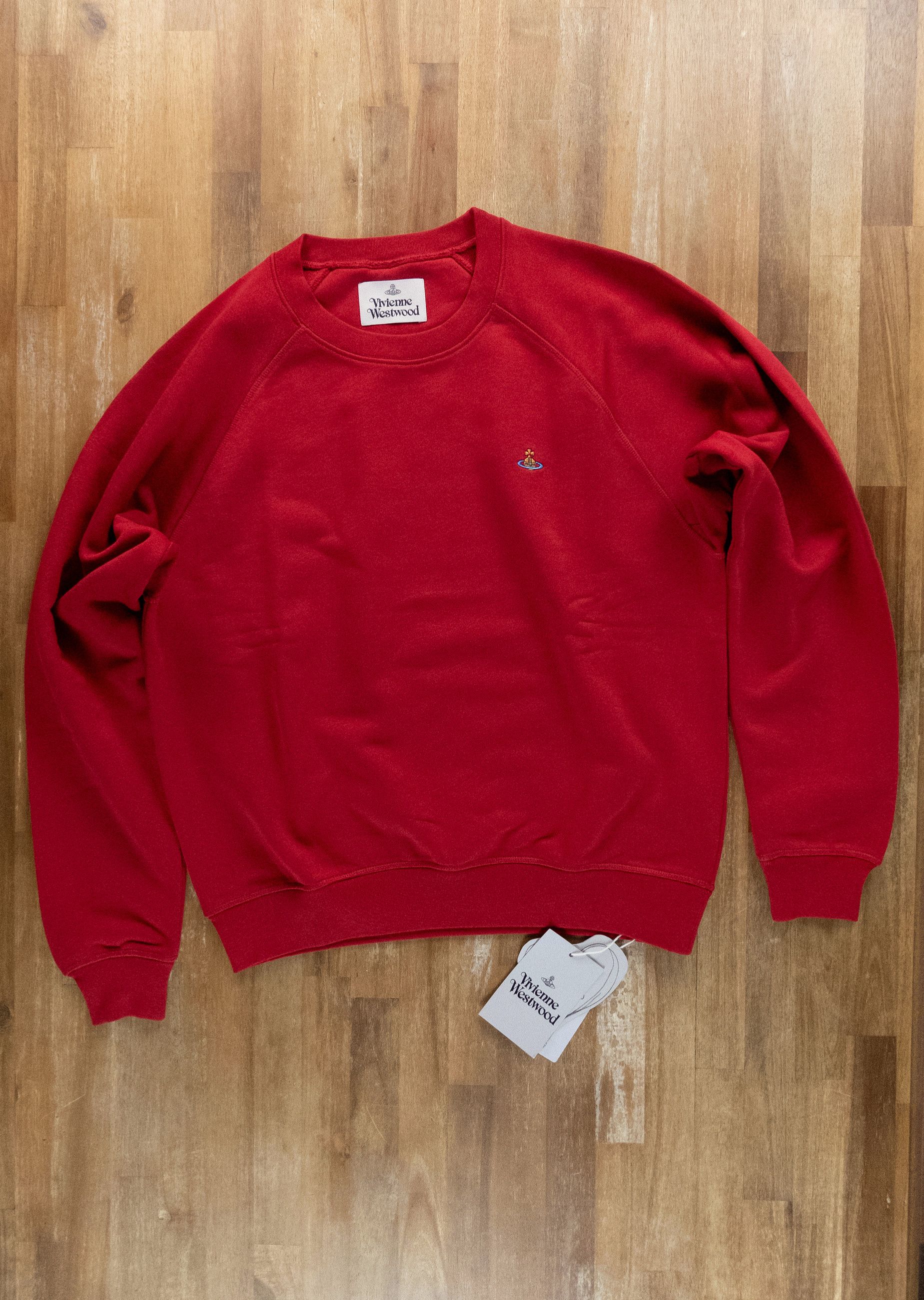 Vivienne Westwood VIVIENNE WESTWOOD solid red orb logo raglan sweatshirt M Size US M / EU 48-50 / 2 - 1 Thumbnail