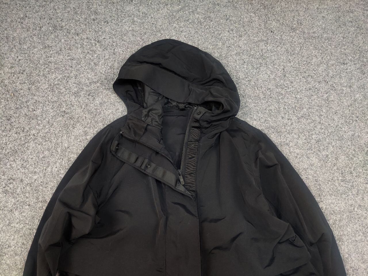 Lululemon LuluLemon Flower Patterned Hooded Parka Black Nylon Jacket Size L / US 10 / IT 46 - 5 Thumbnail