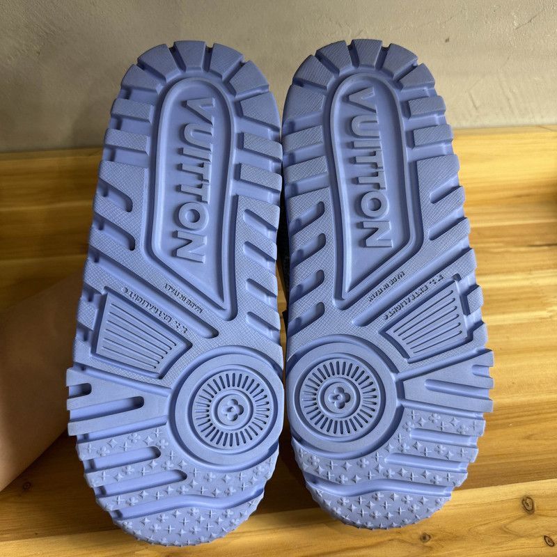 Louis Vuitton Louis Vuitton Trainer Maxi Low Top Sneakers Blue -2508 Size US 7.5 / EU 40-41 - 4 Thumbnail